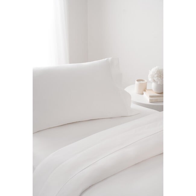 Bed Sheet Set, White Sateen - Sheets - 2