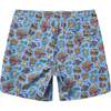 Mens Good Burger Boardshorts, Blue - Swim Trunks - 3