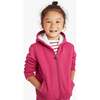 Teddy Fleece-Lined Zip Hoodie, Heather Pomegranate - Fleece & Sherpa Jackets - 2