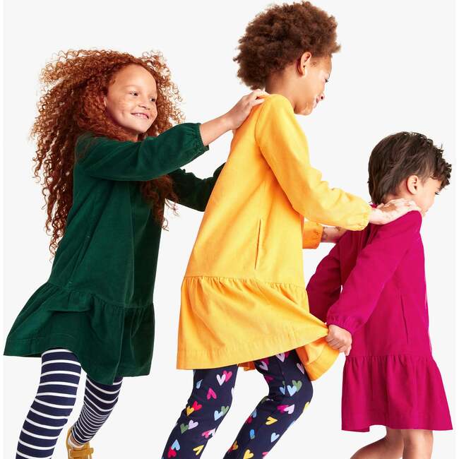 Corduroy Dress, Marigold - Dresses - 3