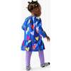 Baby Tiered Dress In Confetti Hearts, Cobalt Confetti Hearts - Dresses - 3