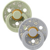 BIBS x Liberty Colour Capel Latex Pacifier, Sage Mix (Pack Of 2) - Pacifiers - 1 - thumbnail