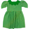 Mabel Girl Dress in Festive Green - Dresses - 1 - thumbnail