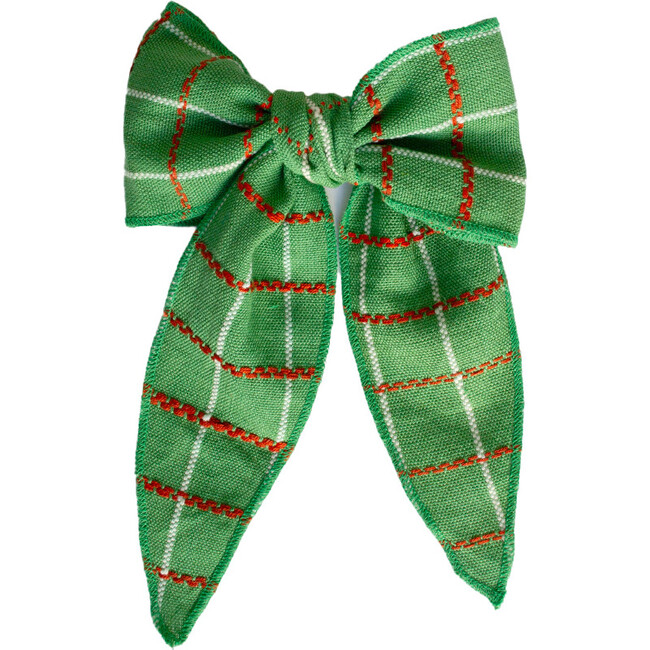Folklore Large Bow Festive Green