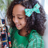 Folklore Medium Bow in Festive Green - Hair Accessories - 2