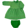Mini Drew Dress in Festive Green - Dresses - 1 - thumbnail
