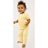 Striped Short Sleeve Tee & Pant Play Bundle, Yellow - Mixed Apparel Set - 2