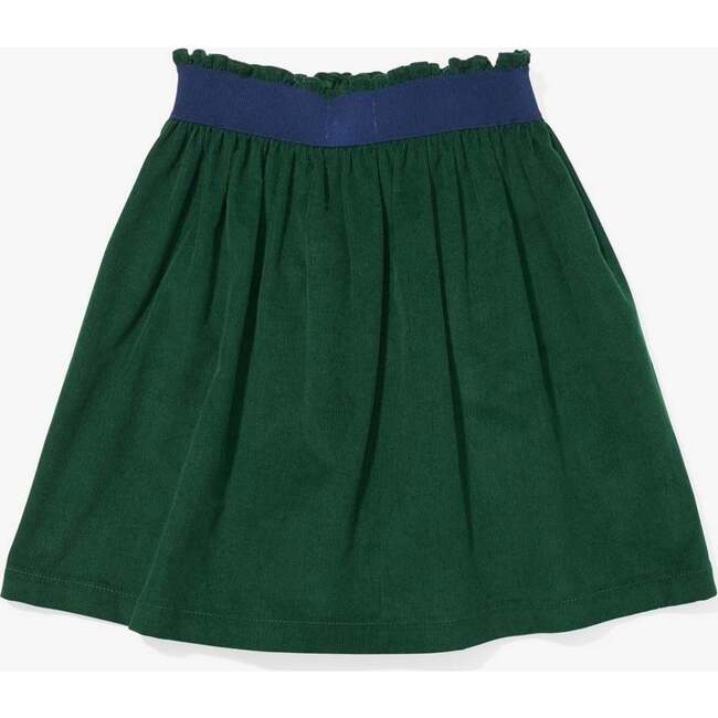 Carter Corduroy Smocked Waist Skater Skirt, Forest - Skirts - 2