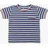 Sun'S Out Day Striped Tee & Shorts Bundle, Marine - Mixed Apparel Set - 2