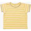 Striped Short Sleeve Tee & Pant Play Bundle, Yellow - Mixed Apparel Set - 3