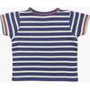 Striped Short Sleeve Tee & Pant Play Bundle, Marine - Mixed Apparel Set - 3