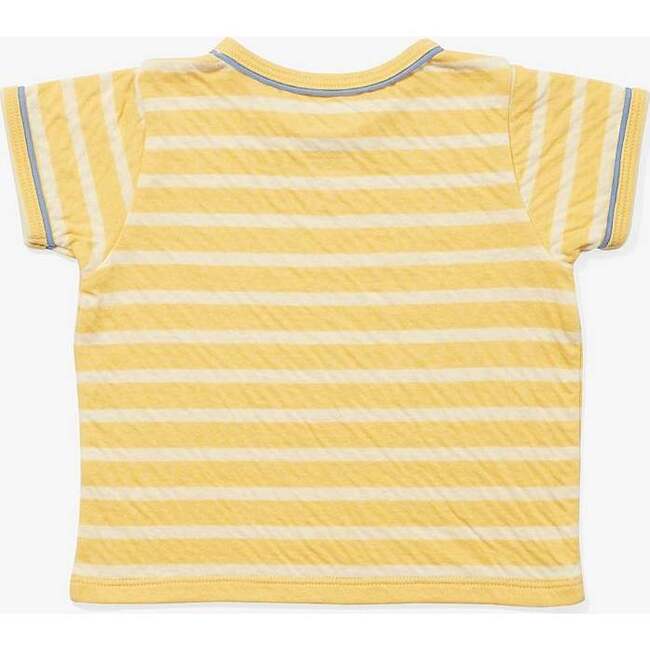 Striped Short Sleeve Tee & Pant Play Bundle, Yellow - Mixed Apparel Set - 4