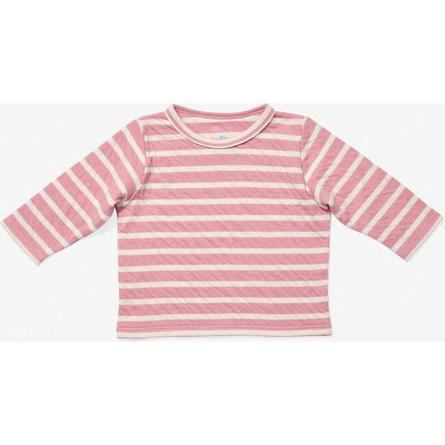 Edward Striped Long Sleeve Tee & Andy Legging Play Bundle, Rose - Mixed Apparel Set - 3