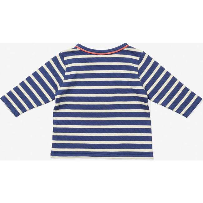 Edward Striped Long Sleeve Tee & Andy Legging Play Bundle, Marine - Mixed Apparel Set - 4