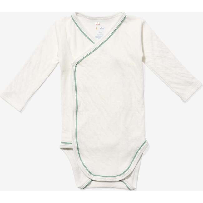 Organic Outfitting Piped Onesie, Pant & Beanie Bundle, Seafoam - Mixed Apparel Set - 3