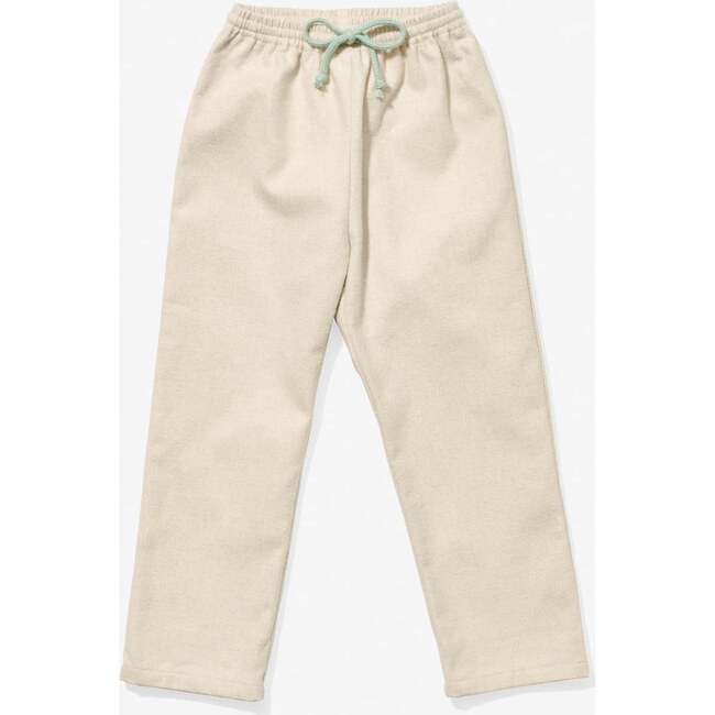 Bowie Drawstring Pant, Oatmeal Flannel - Pants - 3