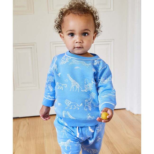 Play Day Sweatshirt & Jogger Baby Bundle, Ocean Animal Parade - Mixed Gift Sets - 2
