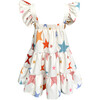 Corissia Shine Bright Print Ruffle Sleeve Tiered Dress, White & Multicolors - Dresses - 3