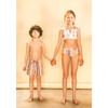 Rise & Shine Striped Drawstring Swim Shorts, Multicolors - Swim Trunks - 2
