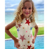 Alisson Shine Bright Print One-Piece Swimsuit, White & Multicolors - One Pieces - 3