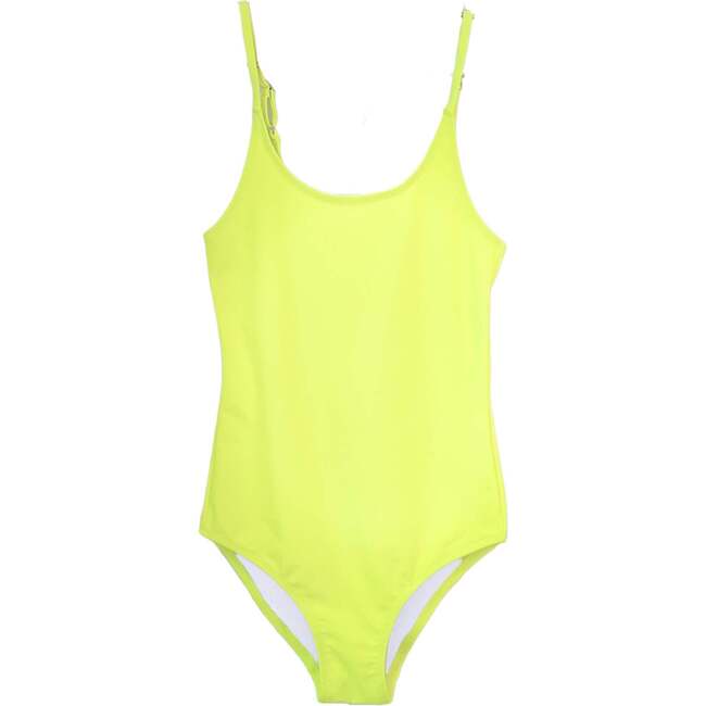 Adjustable Straps Swimsuit, Neon Yellow