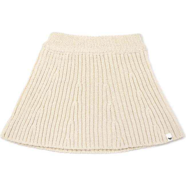Knitted Flare Skirt, Natural
