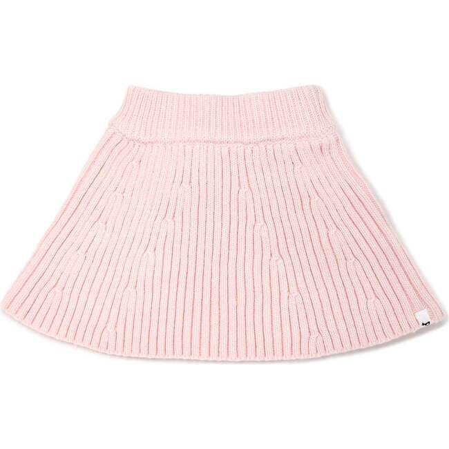 Knitted Flare Skirt, Vintage Pink