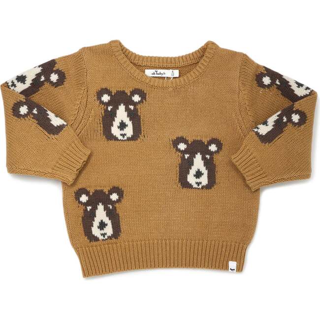 Knitted Bear Sweater, Toffee
