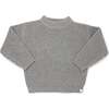 Grandpa Knitted Pullover, Charcoal Confetti - Sweaters - 1 - thumbnail