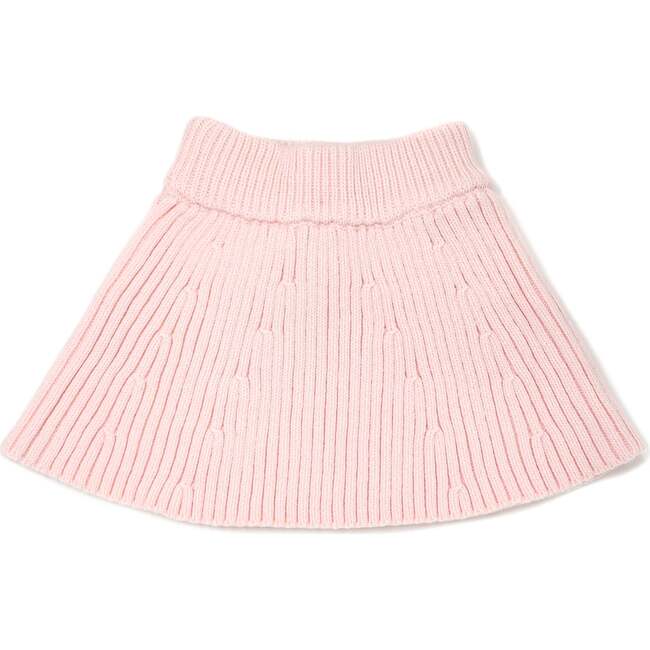 Knitted Flare Skirt, Vintage Pink - Skirts - 2