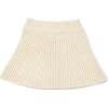 Knitted Flare Skirt, Natural - Skirts - 2