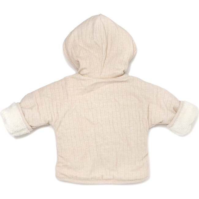 Wide Rib Sweater Knit Winter Snowdrift (Cream Lining), Vanilla Heather - Jackets - 2