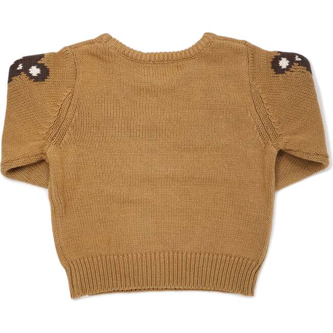 Knitted Bear Sweater, Toffee - Sweaters - 2