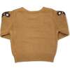 Knitted Bear Sweater, Toffee - Sweaters - 2