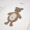 Ragdoll Bear Long Sleeve Cream Tee Mixed Two Piece Set, Mushroom - Mixed Apparel Set - 3