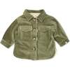 Corduroy with Biscuit Snowdrift Shacket, Moss - Jackets - 1 - thumbnail