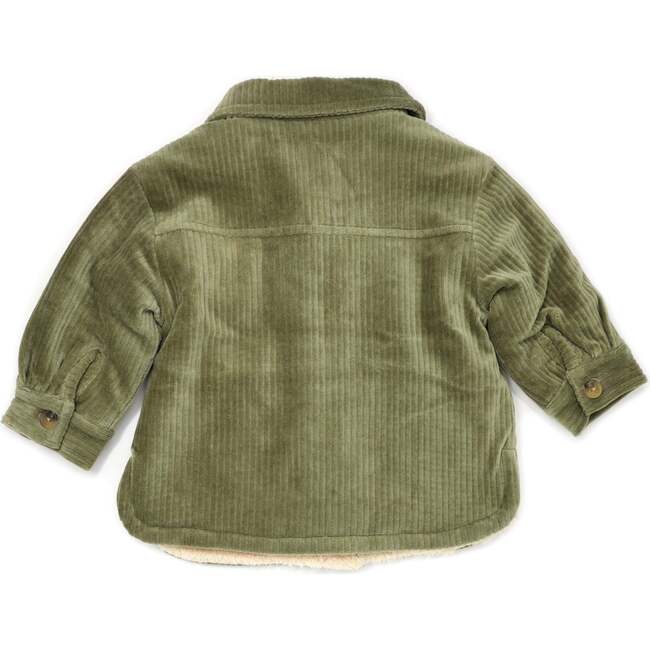 Corduroy with Biscuit Snowdrift Shacket, Moss - Jackets - 2