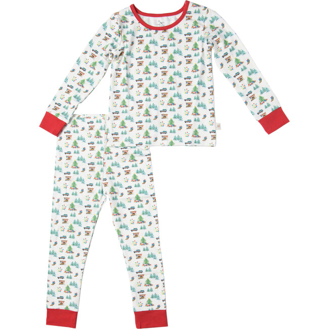 Two-Piece Long Sleeve Toddler Pajamas, Christmas Nostalgia