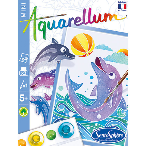 Aquarellum Mini Dolphins - Painting - 3