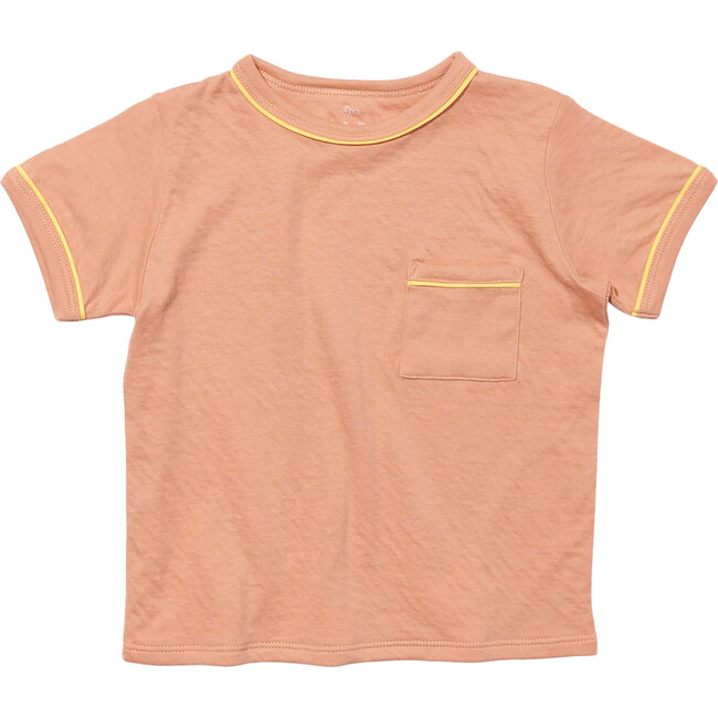 Willie Piped Crew Neck Tee, Sorbet