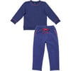 Play Day Sweatshirt & Jogger Child Bundle, Navy - Mixed Apparel Set - 1 - thumbnail