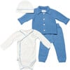 Baby Essentials 4-Piece Bundle, Blue - Mixed Gift Sets - 1 - thumbnail