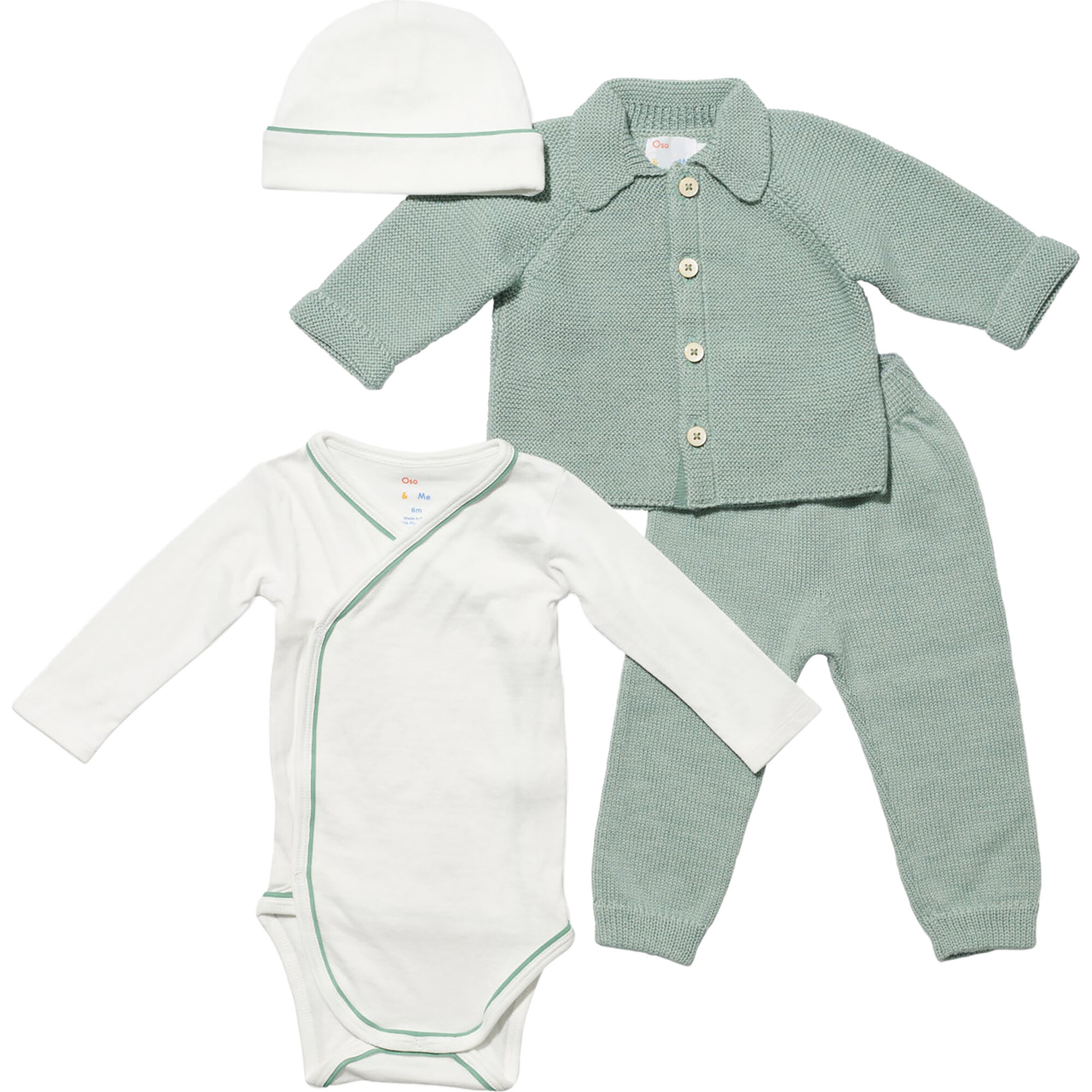 Baby Essentials 4-Piece Bundle, Seafoam - Mixed Gift Sets - 1