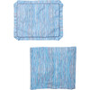 Stripe Crib Sheet & Pillow Case Bedding Bundle, Blue - Crib Sheets - 1 - thumbnail