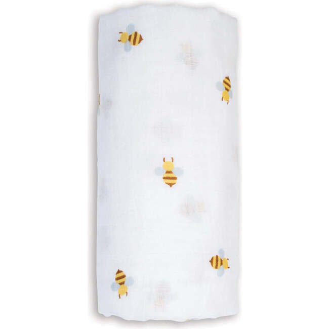Muslin Swaddle Blanket, Bees