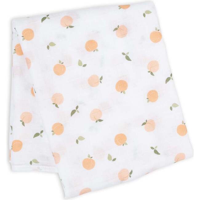 Muslin Swaddle Blanket, Peaches - Swaddles - 2