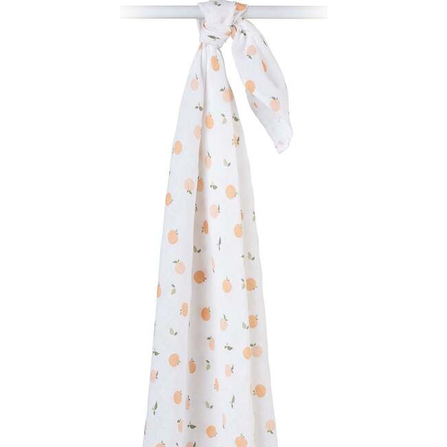 Muslin Swaddle Blanket, Peaches - Swaddles - 3