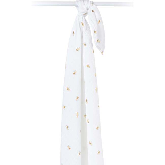 Muslin Swaddle Blanket, Bees - Swaddles - 3