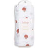 Muslin Swaddle Blanket, Mushroom - Swaddles - 4