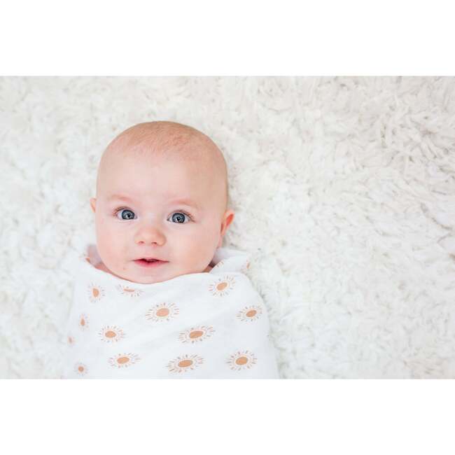 Muslin Swaddle Blanket, Suns - Swaddles - 6